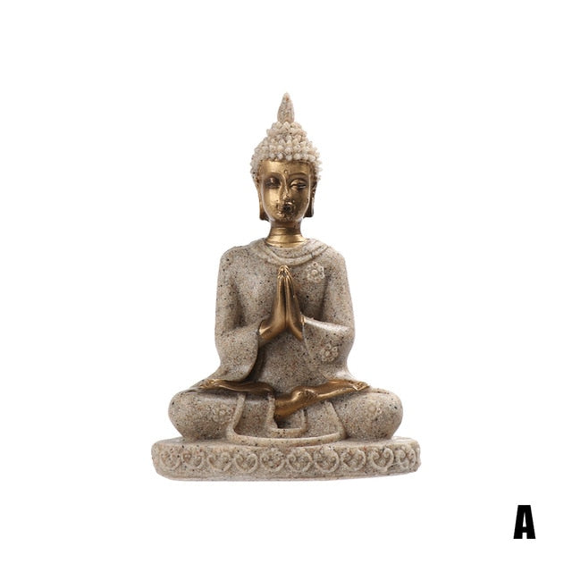 Natural Sandstone Buddha in 4 Styles